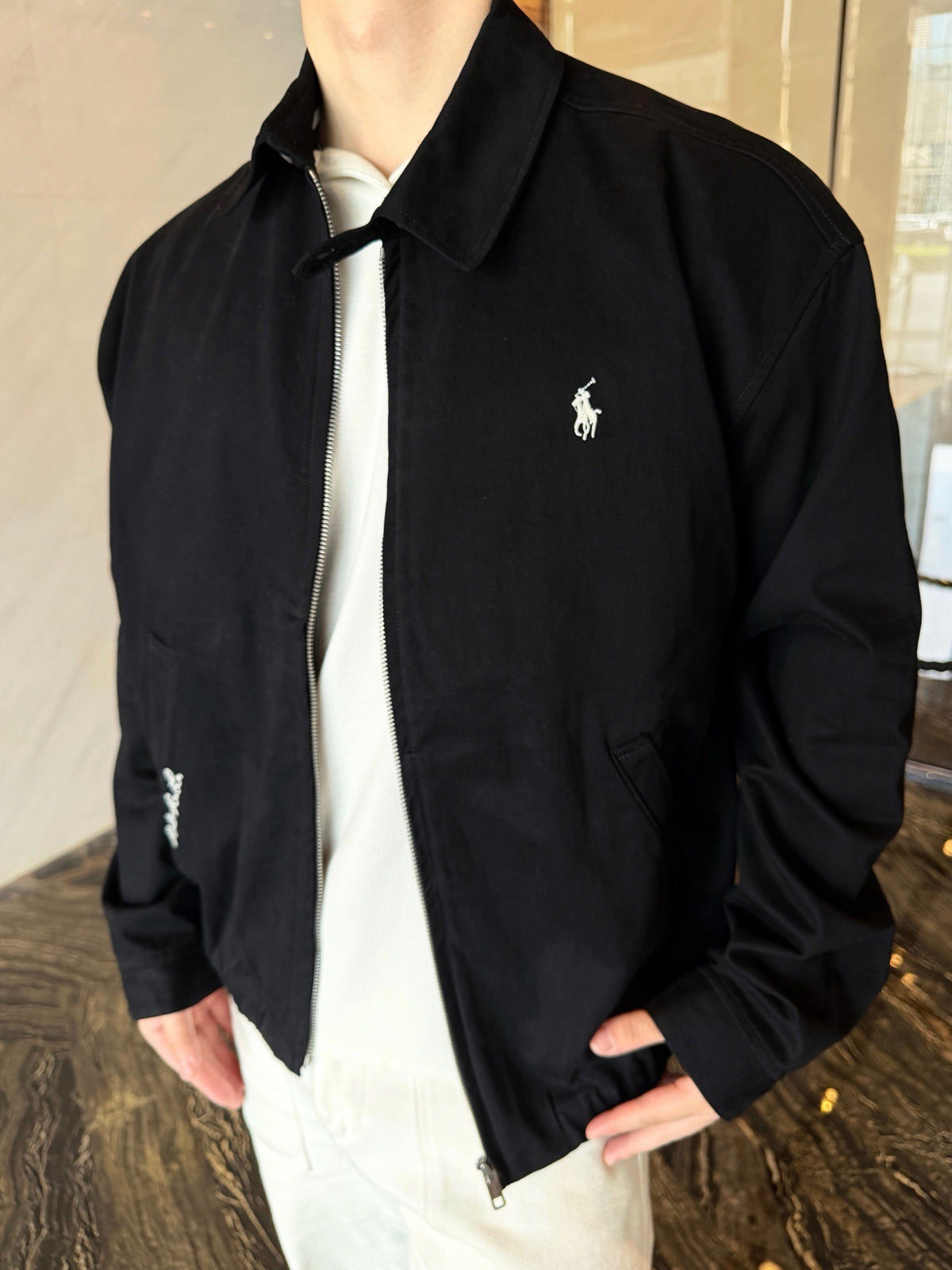 Polo Ralph Lauren Classic Series Harrington Jacket Pony Logo Full Zip Casual Jacket