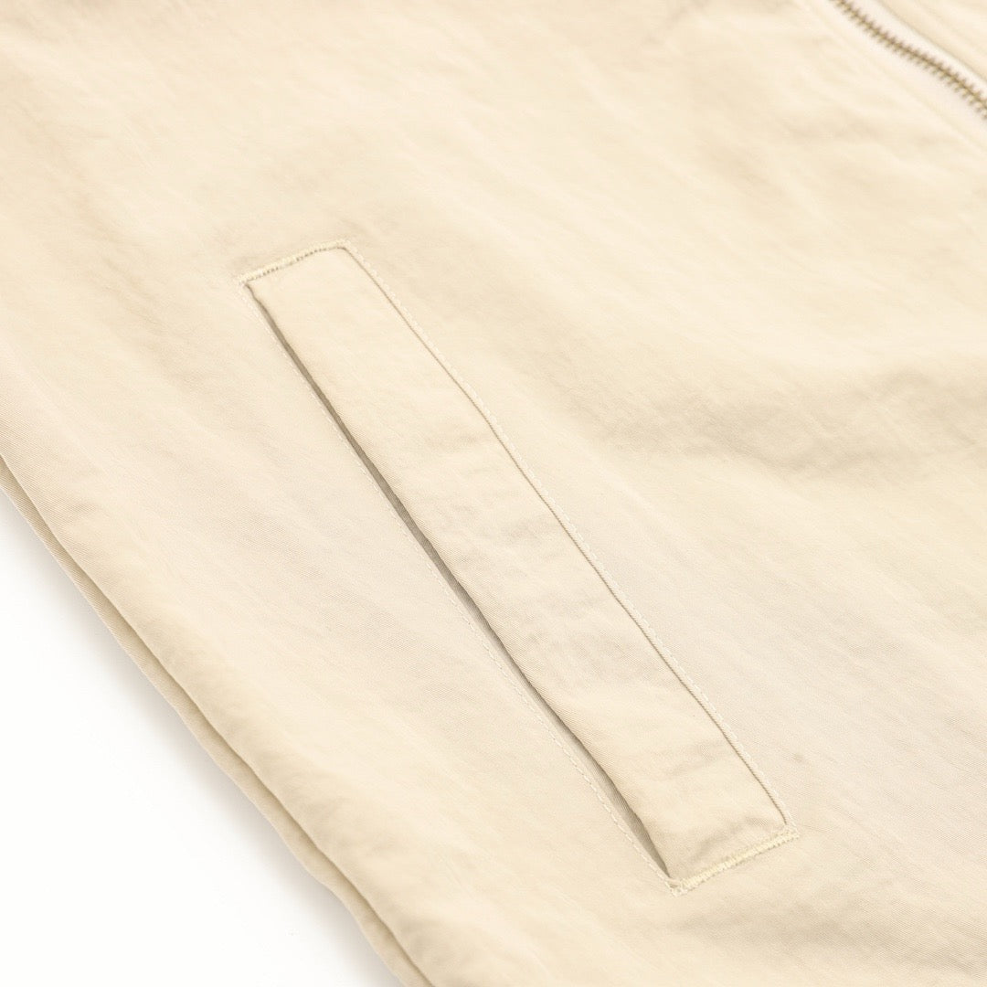 Polo Ralph Lauren Men's Hooded Windbreaker Classic Series, "Khaki" Full Zip Jacket With Navy Pony Embroidery Logo