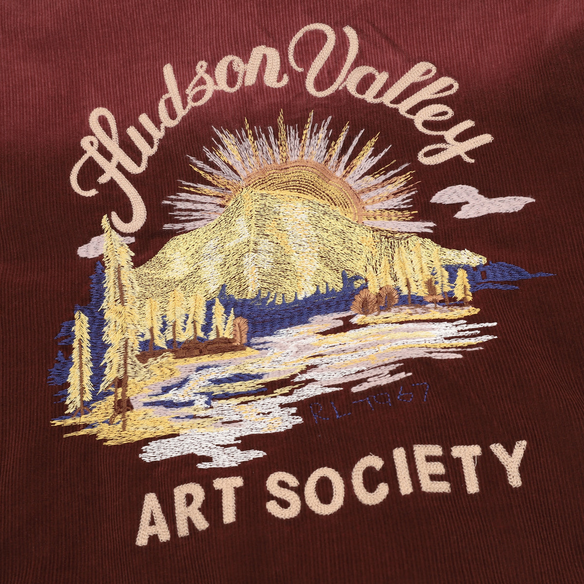 Polo Ralph Lauren Hudson Valley Series Corduroy Varsity Jacket Embroidered Outdoor Bomber Coat