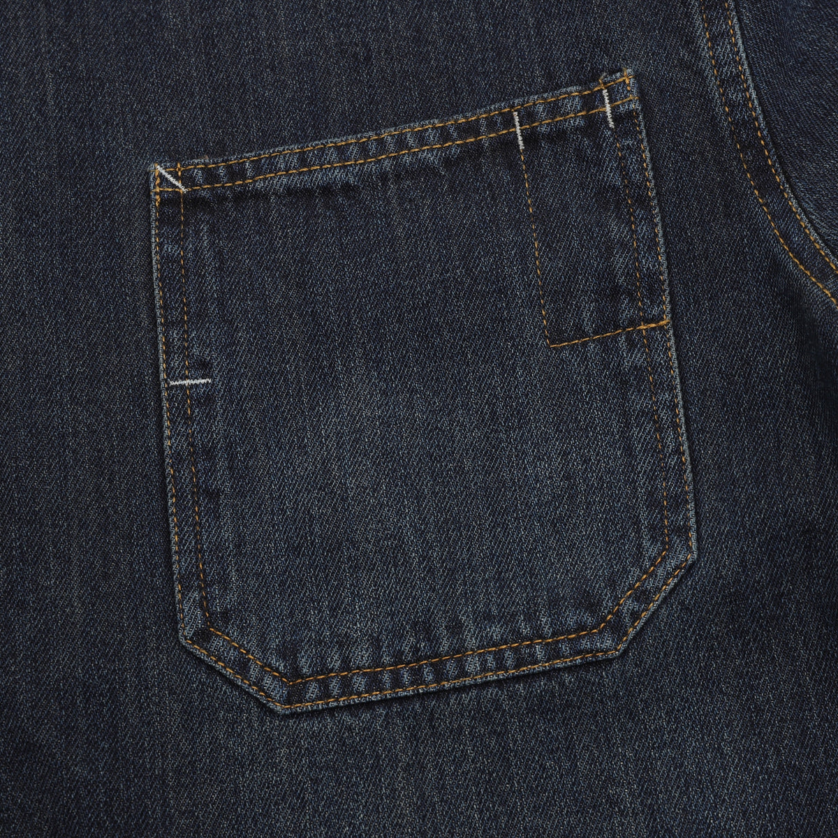 RRL Double RL Series Unisex Dark Wash Denim Chore Coat Multi Pocket Work Jacket