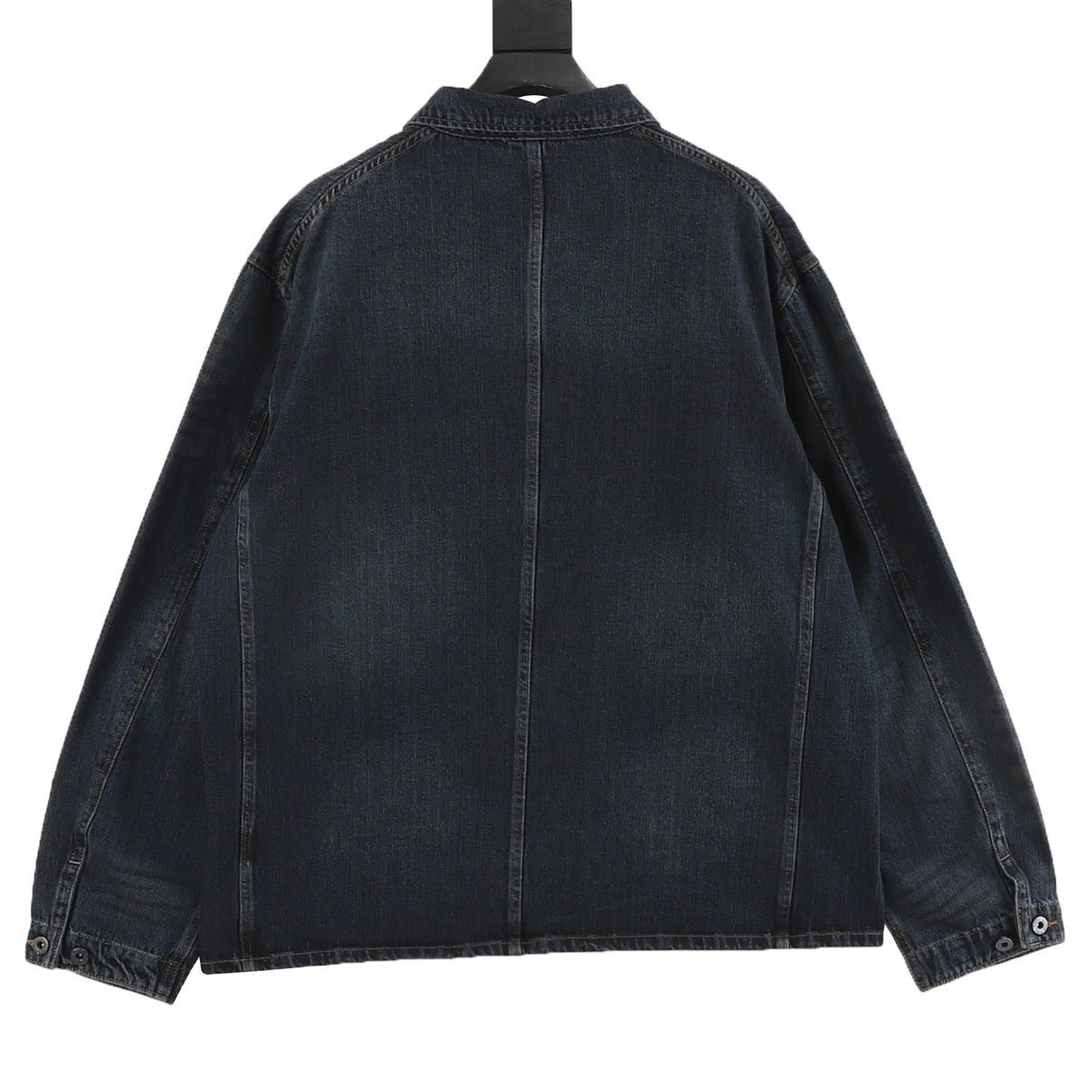 RRL Double RL Series Unisex Dark Wash Denim Chore Coat Multi Pocket Work Jacket