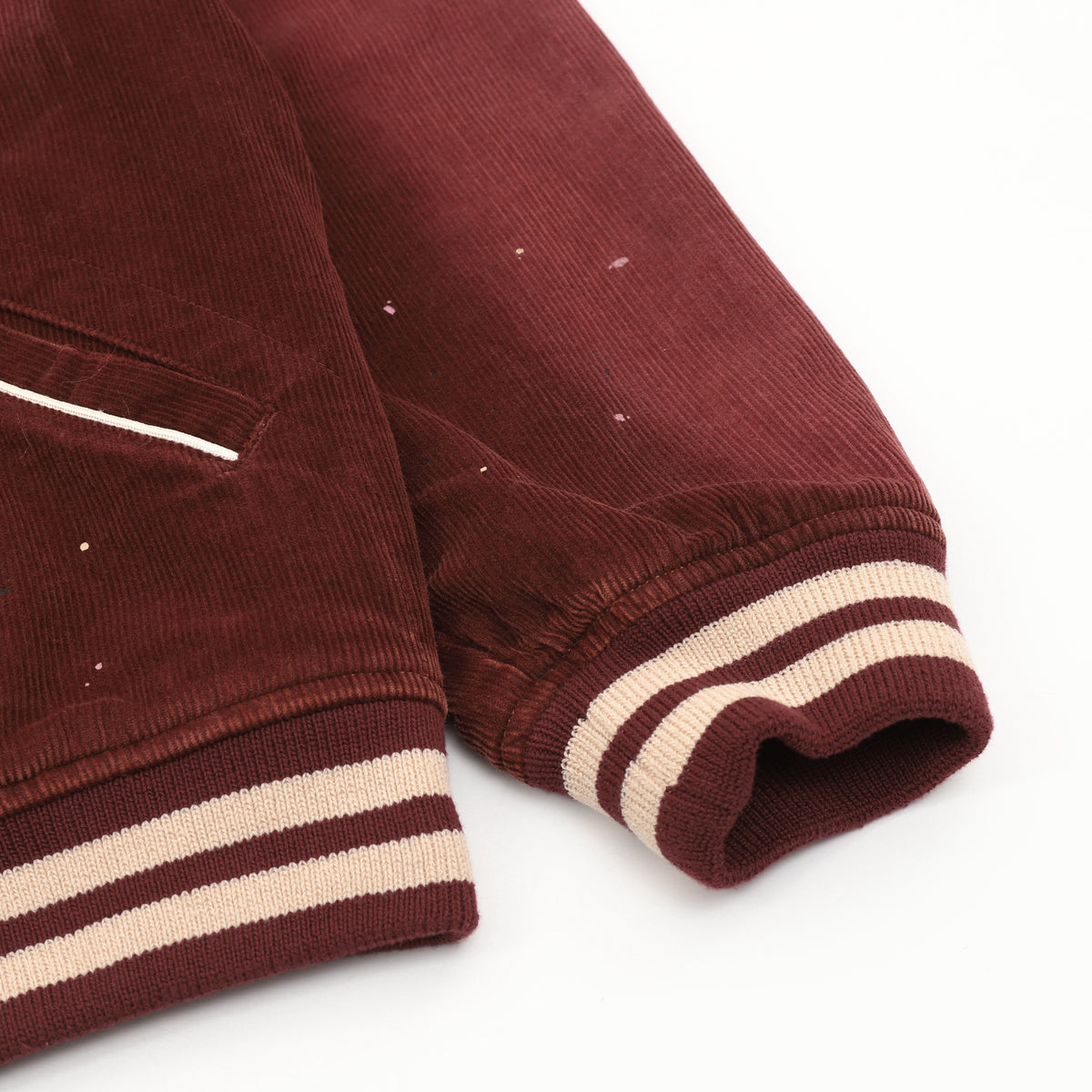Polo Ralph Lauren Hudson Valley Series Corduroy Varsity Jacket Embroidered Outdoor Bomber Coat