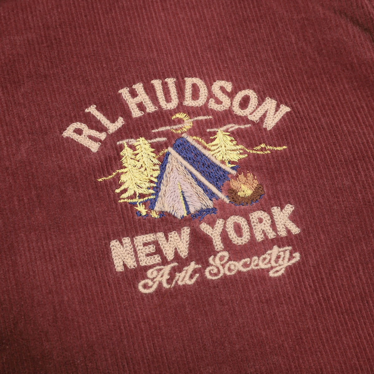 Polo Ralph Lauren Hudson Valley Series Corduroy Varsity Jacket Embroidered Outdoor Bomber Coat
